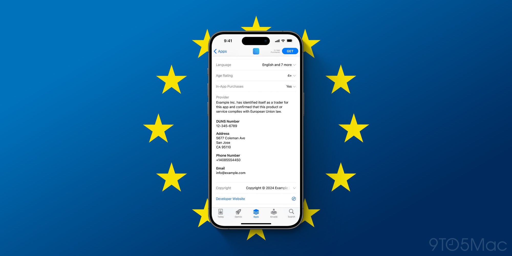 App Store i EU viser snart udviklerens adresse og telefonnummer