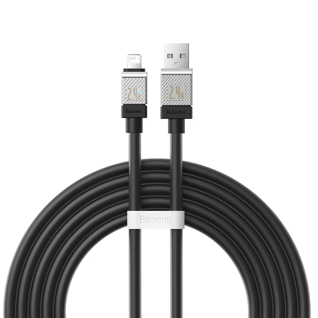 Baseus CoolPlay USB - Lightning Kabel 2.4A 1m - Sort Baseus