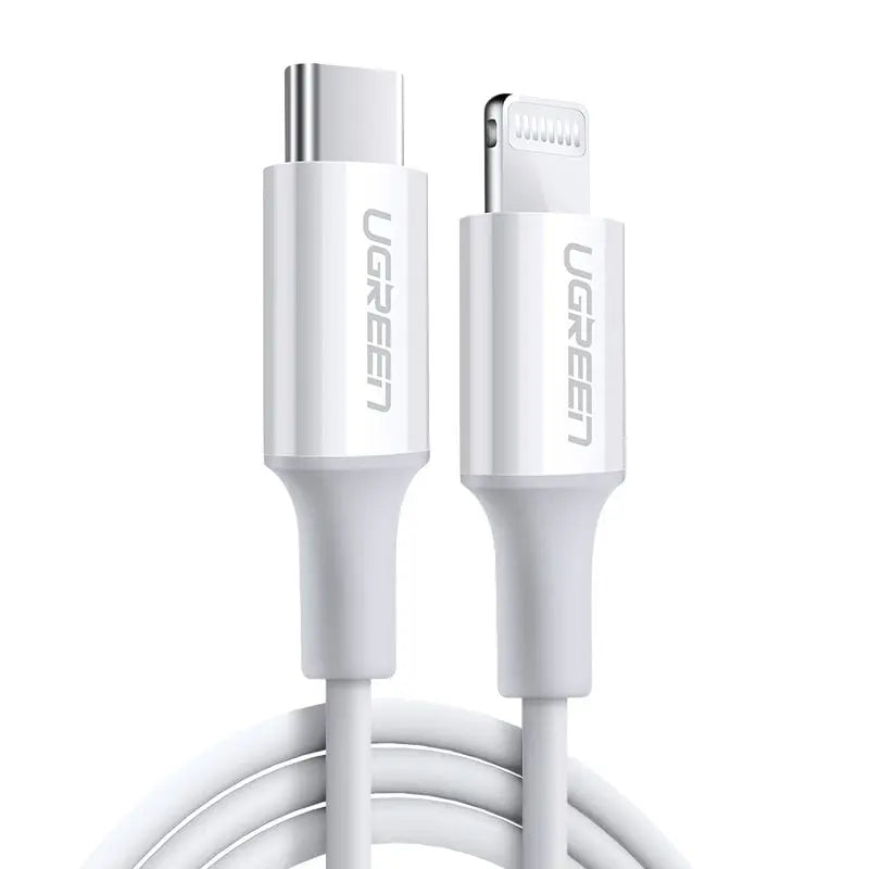 Ugreen cable USB Type C - Lightning MFI 1m 3A 18W white (10493) Ugreen